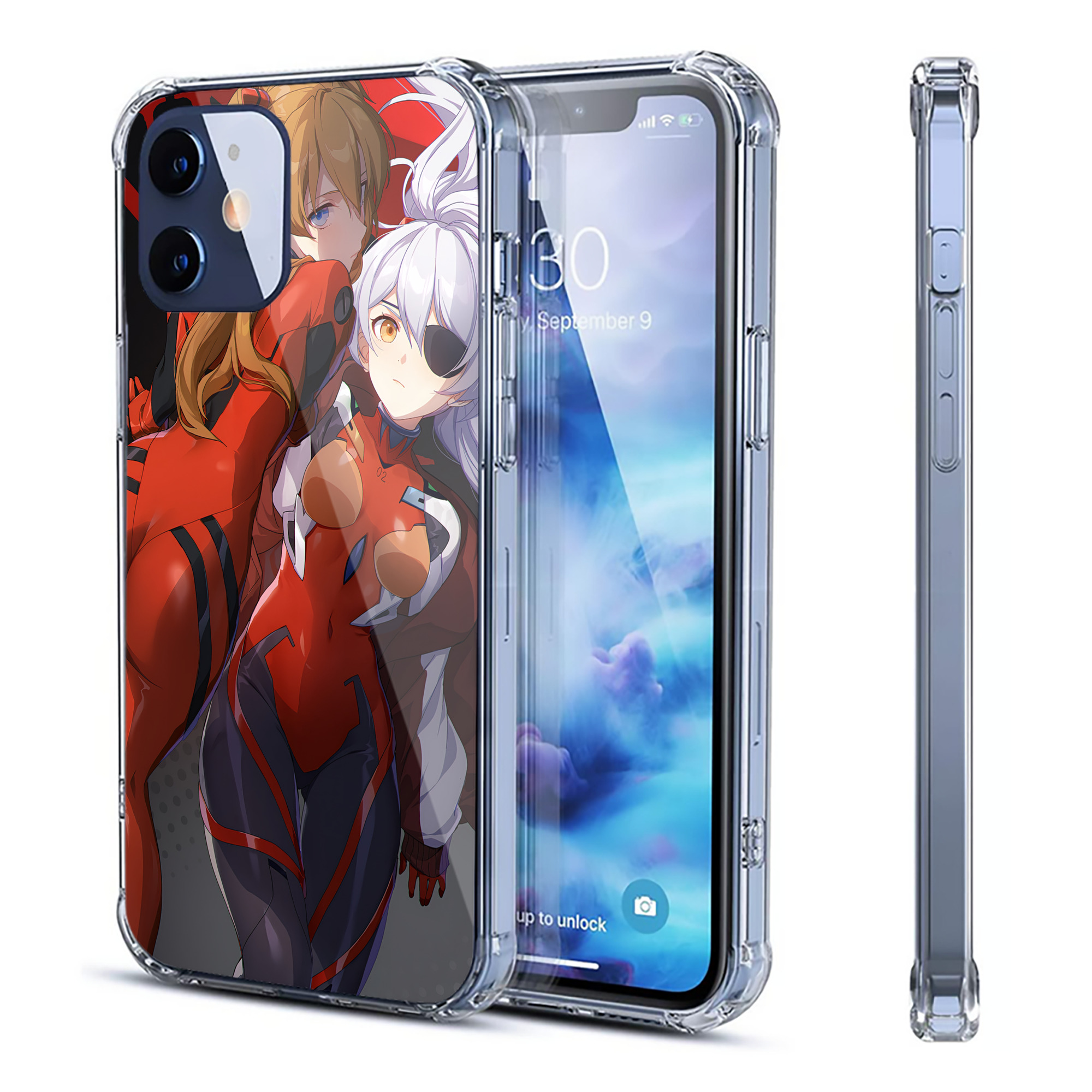 （画像用） EVA 新世紀エヴァンゲリオン 【iPhone 12シリーズ対応】透明スマホケース（クリアソフトケース）